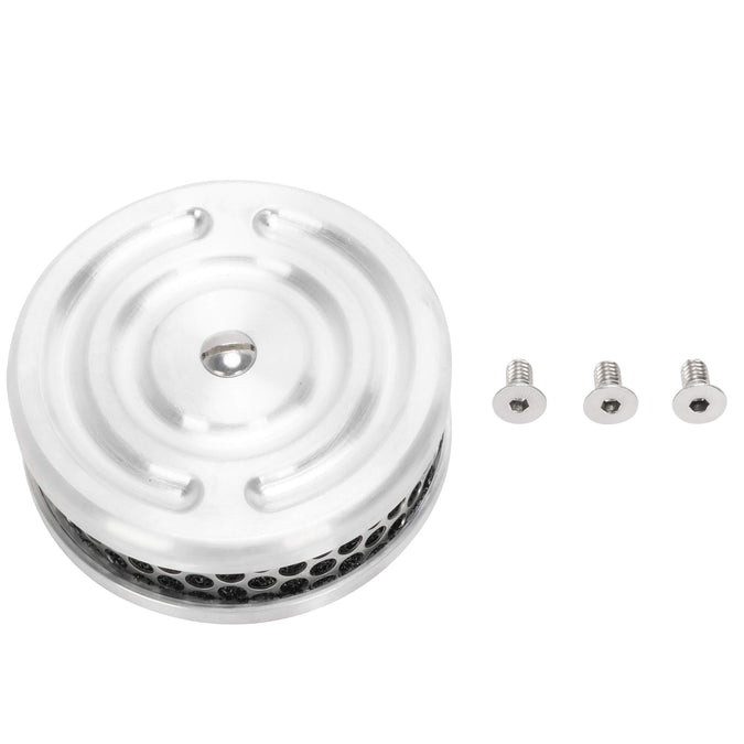 Swirl 4" Air Cleaner CV Carburetor - Brushed Aluminum