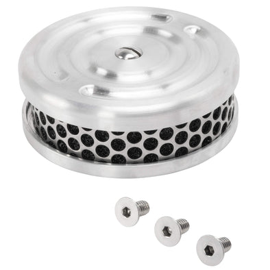 Swirl 4" Air Cleaner CV Carburetor - Brushed Aluminum