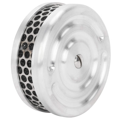 Swirl 4" Air Cleaner CV Carburetor - Brushed Aluminum