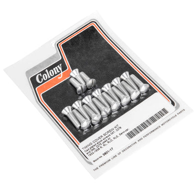 #3801-17 Timing Cover Screw Kit 1932-1936 Harley-Davidson RL/RLD/RLE/Servi-car - CAD Plated