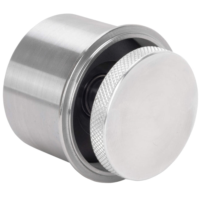 Small Flush Mount Pop-Up Gas Cap & Weld-In Bung - Vented - Aluminum