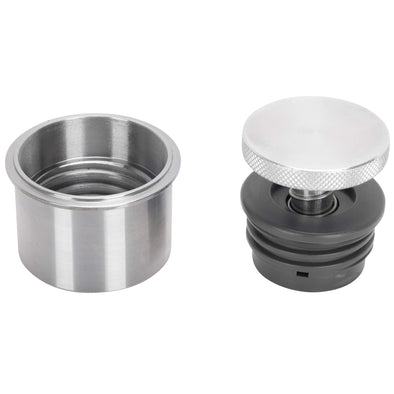 Small Flush Mount Pop-Up Gas Cap & Weld-In Bung - Vented - Aluminum
