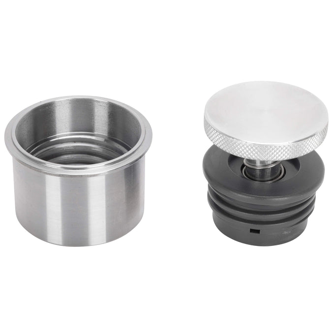Small Flush Mount Pop-Up Gas Cap & Weld-In Bung - Vented - Aluminum