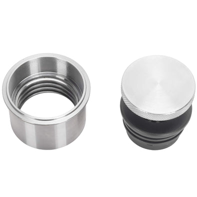 Small Flush Mount Pop-Up Gas Cap & Weld-In Bung - Vented - Aluminum