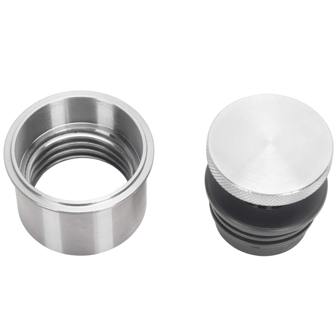 Small Flush Mount Pop-Up Gas Cap & Weld-In Bung - Vented - Aluminum