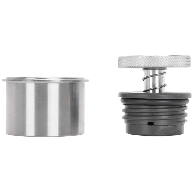 Small Flush Mount Pop-Up Gas Cap & Weld-In Bung - Vented - Aluminum