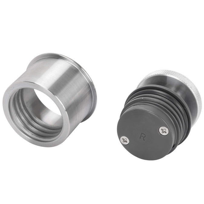 Small Flush Mount Pop-Up Gas Cap & Weld-In Bung - Vented - Aluminum