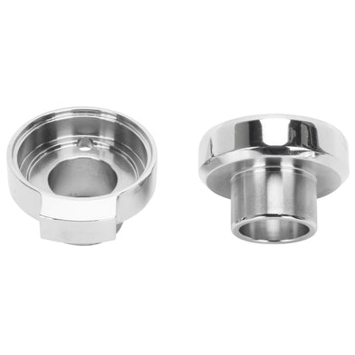 Chrome Fork Neck Cup Kit with Fork Stops for Harley-Davidson Big Twins