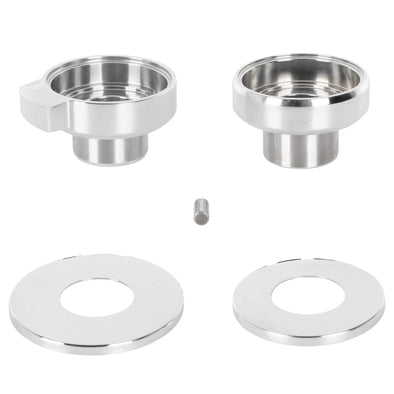 Chrome Fork Neck Cup Kit with Fork Stops for Harley-Davidson Big Twins