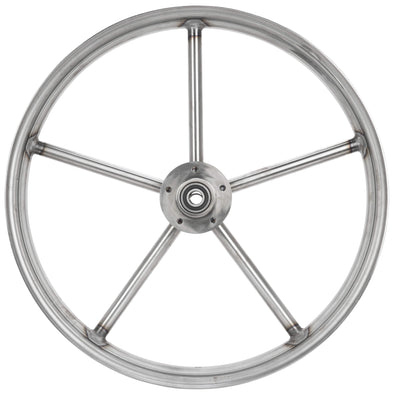 Round Spoke Invader 21 x 2.15 Narrow Flange Front Wheel - Raw Steel