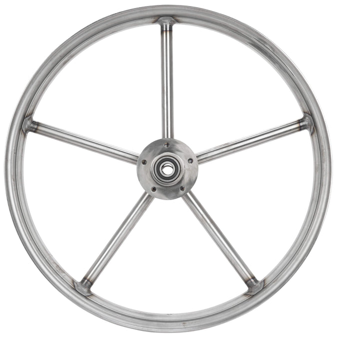 Round Spoke Invader 21 x 2.15 Narrow Flange Front Wheel - Raw Steel