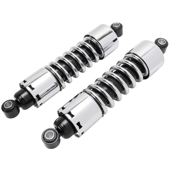 11" Chrome Shocks With Chrome Spring - 1 inch Under - 1973-1984 Harley-Davidson FX/FXE 1972-1984 FL