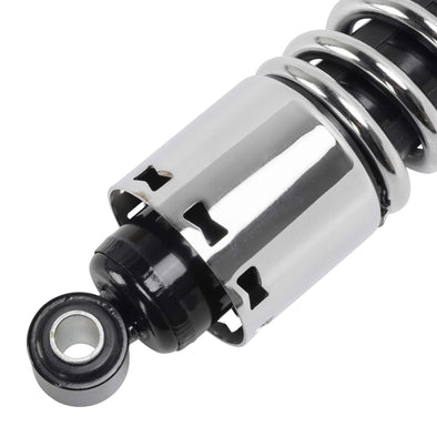 11" Chrome Shocks With Chrome Spring - 1 inch Under - 1973-1984 Harley-Davidson FX/FXE 1972-1984 FL