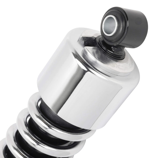 11" Chrome Shocks With Chrome Spring - 1 inch Under - 1973-1984 Harley-Davidson FX/FXE 1972-1984 FL