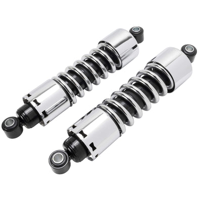 12" Chrome Shocks With Chrome Spring - Stock Length - 1973-1984 Harley-Davidson FX/FXE 1972-1984 FL
