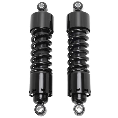 12" Black Shocks With Black Spring - Stock Length - 1973-1984 Harley-Davidson FX/FXE 1972-1984 FL