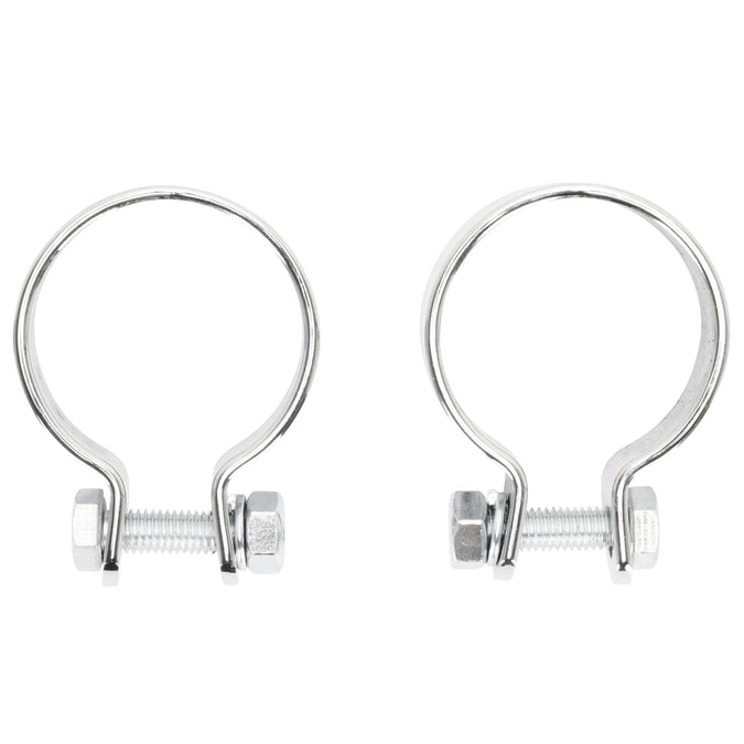 Universal 1.75" Exhaust Muffler Clamp Set - Chrome
