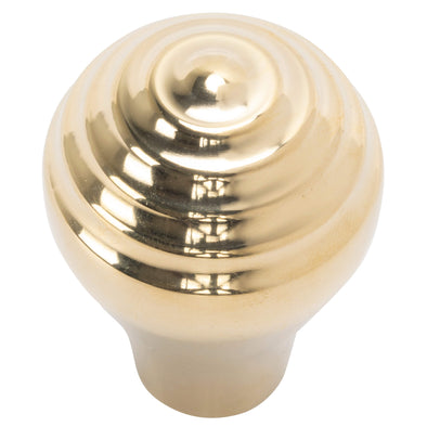 Ripple Shift Knob - Polished Brass
