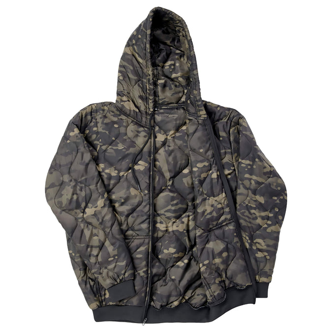 Woobie Zip Hoodie - Multicam Black