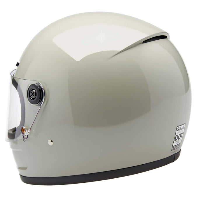 Gringo SV DOT/ECE Approved Full Face Helmet - Gloss Chalk Grey
