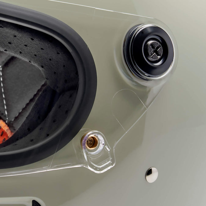 Gringo SV DOT/ECE Approved Full Face Helmet - Gloss Chalk Grey