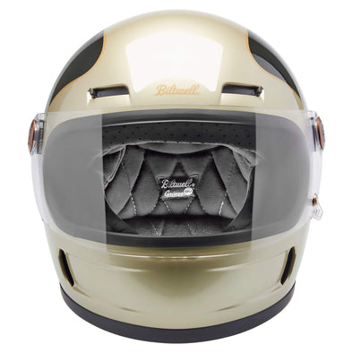 Gringo SV DOT/ECE Approved Full Face Helmet - Metallic Champagne/Charcoal Tracker
