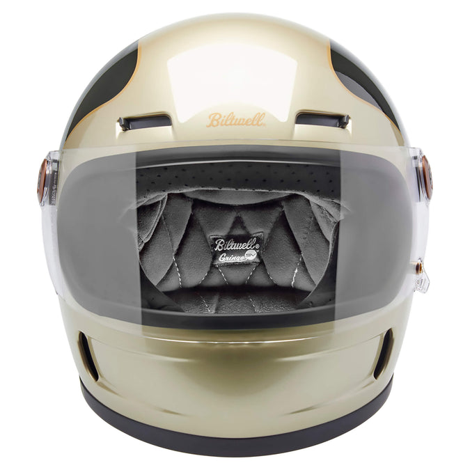 Gringo SV DOT/ECE Approved Full Face Helmet - Metallic Champagne/Charcoal Tracker