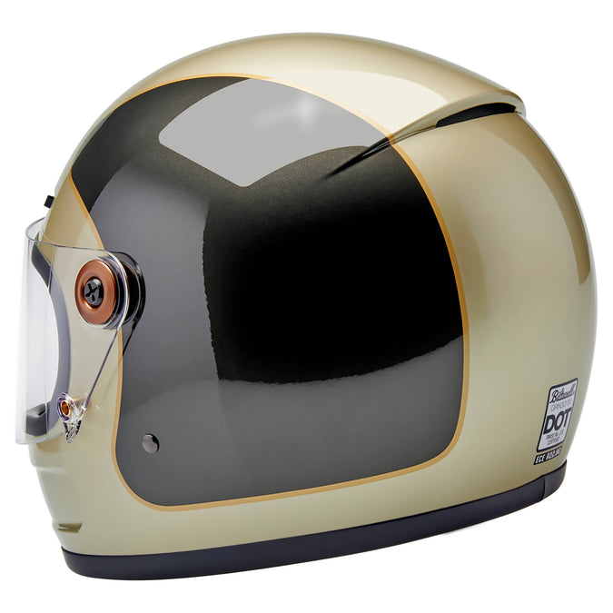 Gringo SV DOT/ECE Approved Full Face Helmet - Metallic Champagne/Charcoal Tracker