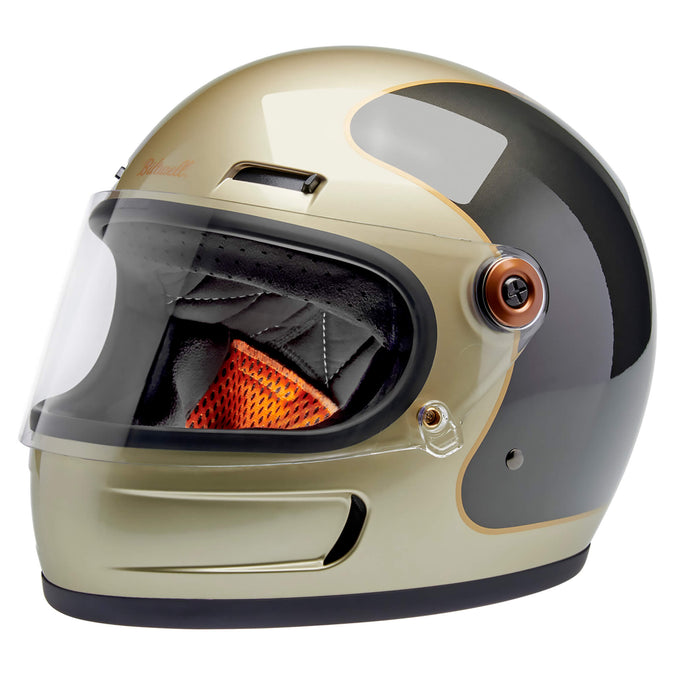 Gringo SV DOT/ECE Approved Full Face Helmet - Metallic Champagne/Charcoal Tracker