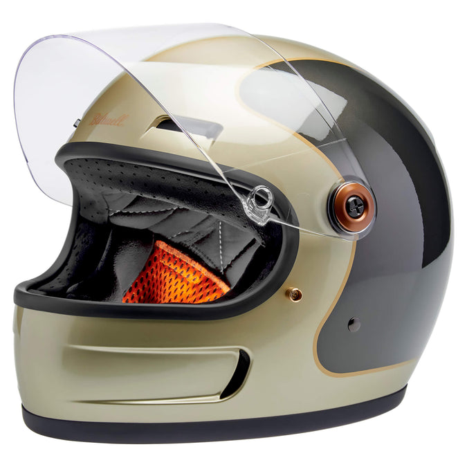 Gringo SV DOT/ECE Approved Full Face Helmet - Metallic Champagne/Charcoal Tracker