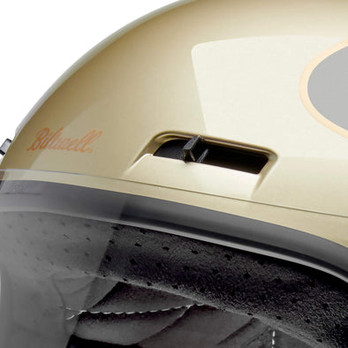 Gringo SV DOT/ECE Approved Full Face Helmet - Metallic Champagne/Charcoal Tracker