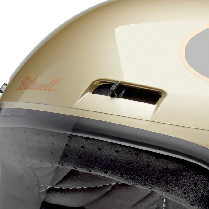 Gringo SV DOT/ECE Approved Full Face Helmet - Metallic Champagne/Charcoal Tracker