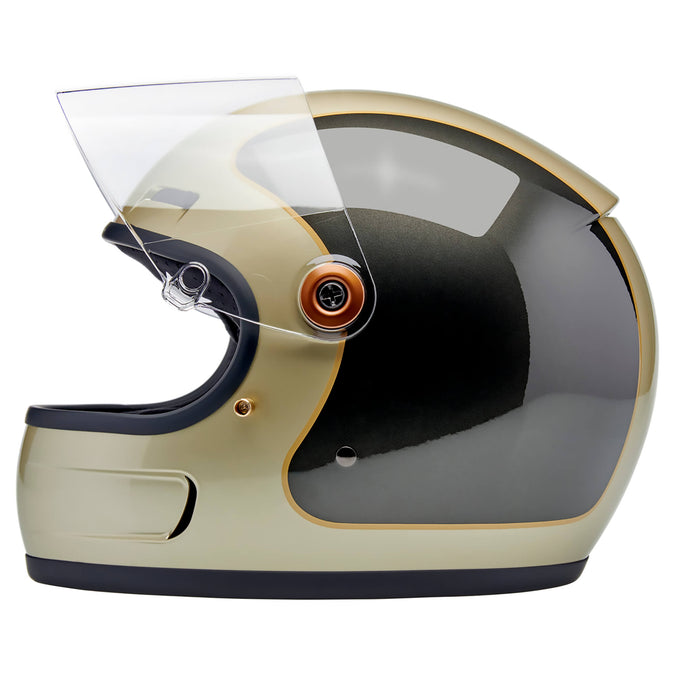 Gringo SV DOT/ECE Approved Full Face Helmet - Metallic Champagne/Charcoal Tracker