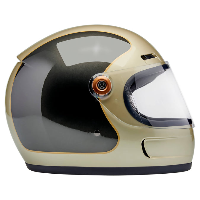 Gringo SV DOT/ECE Approved Full Face Helmet - Metallic Champagne/Charcoal Tracker