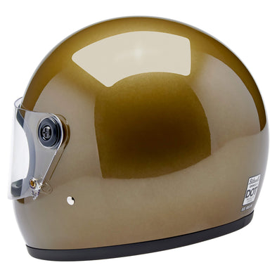Gringo S DOT/ECE R22.06 Approved Full Face Helmet - Ugly Gold Metallic