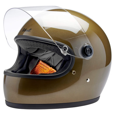 Gringo S DOT/ECE R22.06 Approved Full Face Helmet - Ugly Gold Metallic
