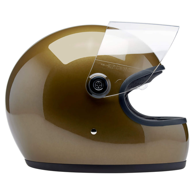 Gringo S DOT/ECE R22.06 Approved Full Face Helmet - Ugly Gold Metallic