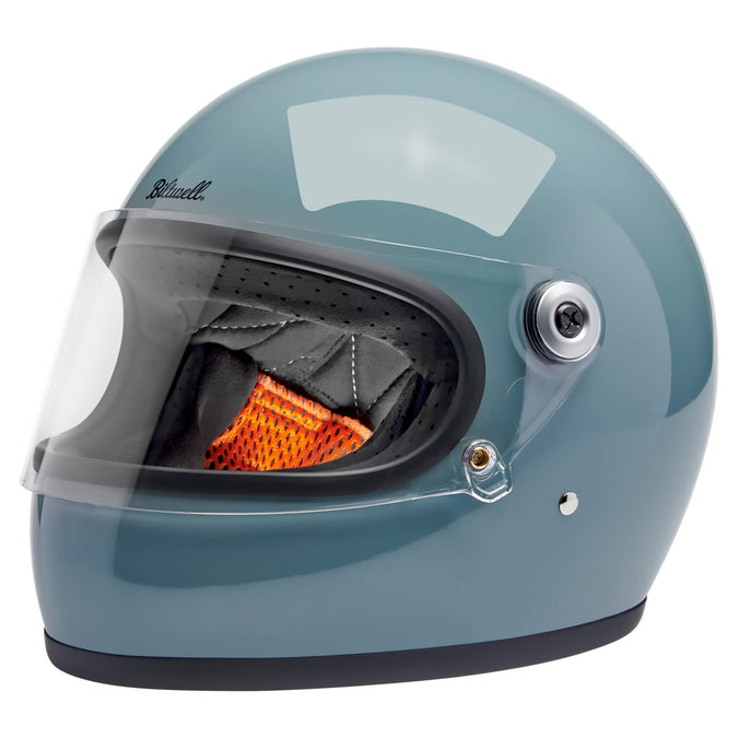 Gringo S DOT/ECE R22.06 Approved Full Face Helmet - Gloss Agave Blue