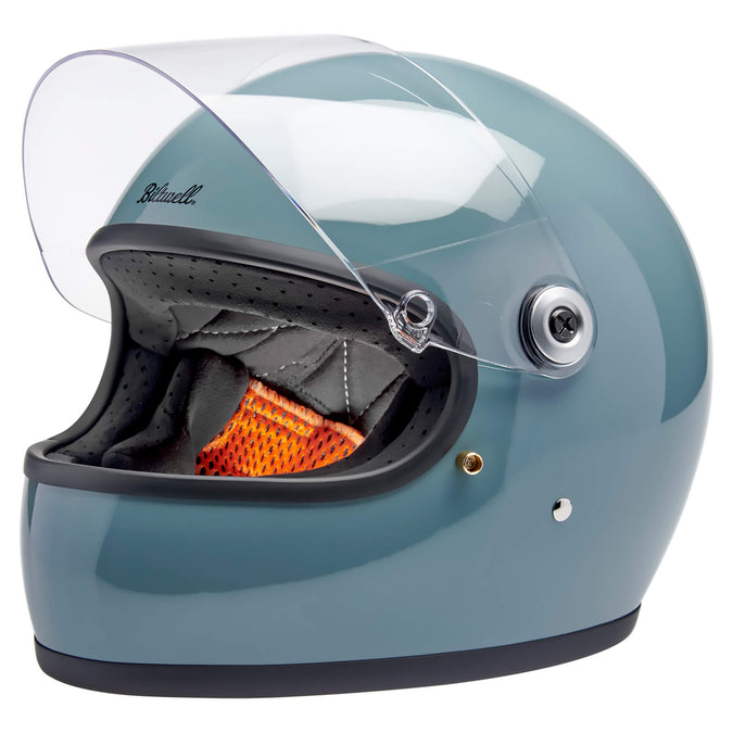 Gringo S DOT/ECE R22.06 Approved Full Face Helmet - Gloss Agave Blue