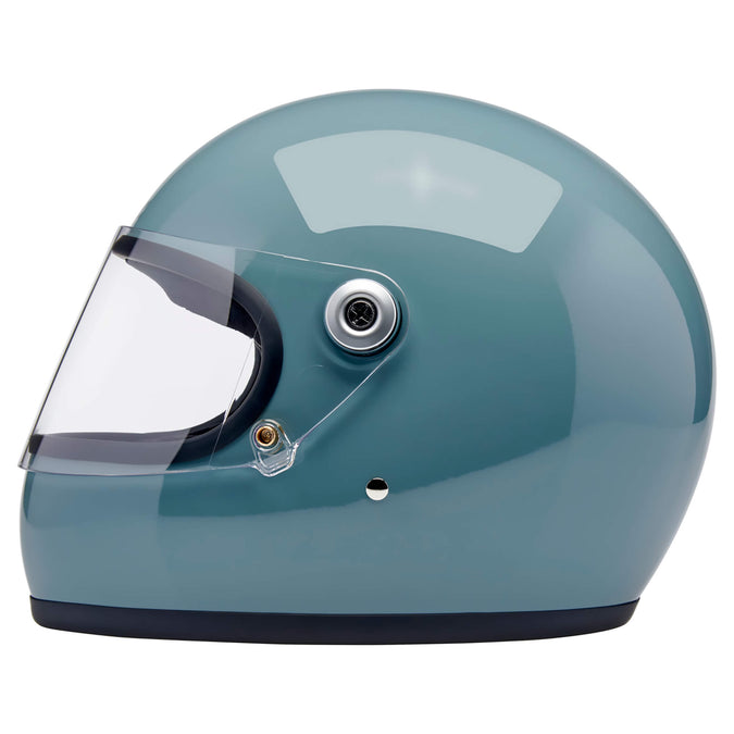 Gringo S DOT/ECE R22.06 Approved Full Face Helmet - Gloss Agave Blue