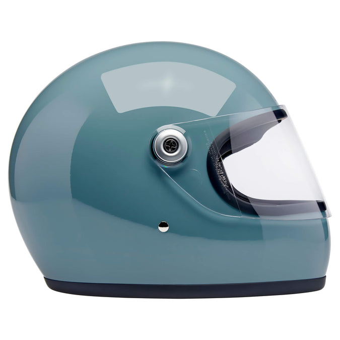 Gringo S DOT/ECE R22.06 Approved Full Face Helmet - Gloss Agave Blue