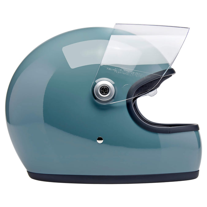 Gringo S DOT/ECE R22.06 Approved Full Face Helmet - Gloss Agave Blue