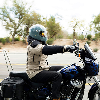 Gringo S DOT/ECE R22.06 Approved Full Face Helmet - Gloss Agave Blue