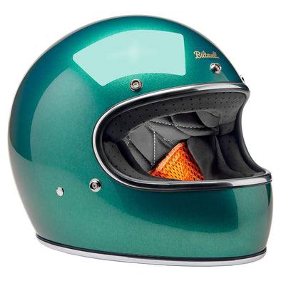 Gringo DOT/ECE R22.06 Approved Full Face Helmet - Metallic Catalina