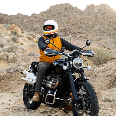 Gringo DOT/ECE R22.06 Approved Full Face Helmet - Sunset Spectrum