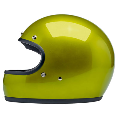 Gringo DOT/ECE R22.06 Approved Full Face Helmet - Metallic Lime