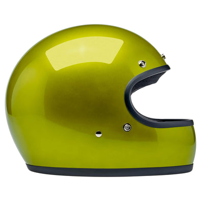 Gringo DOT/ECE R22.06 Approved Full Face Helmet - Metallic Lime