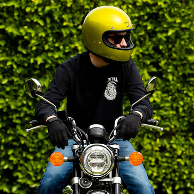 Gringo DOT/ECE R22.06 Approved Full Face Helmet - Metallic Lime