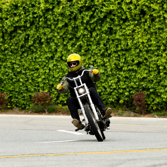 Gringo DOT/ECE R22.06 Approved Full Face Helmet - Metallic Lime