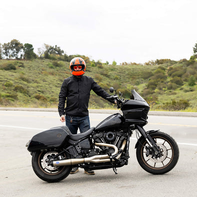 Gringo DOT/ECE R22.06 Approved Full Face Helmet - Competition Orange With Flames